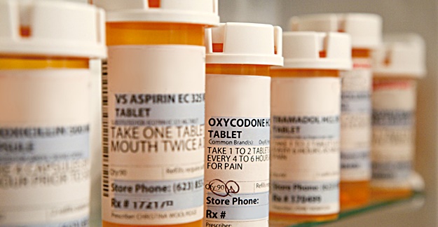 Prescription medication bottles